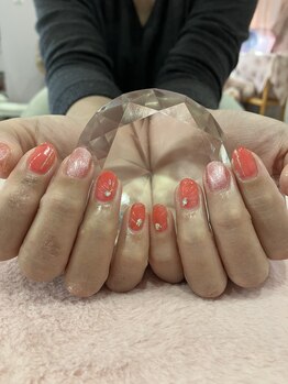 チェリーブロッサム(A CHERRY BLOSSOM)/オレンジぷっくりアート