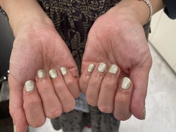 クリスタルネイル ゆめタウン夢彩都(CRYSTAL NAIL)/ラメネイル