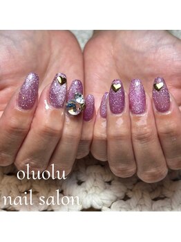 オルオル(OluOlu)/マグネット×vカットネイル