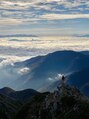 カラダファクトリー 本山店 常念岳。どこまでも広がる雲海の先に富士山が見えました!