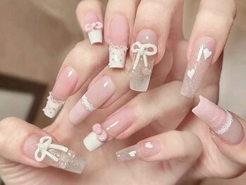 ウサギネイル 新大久保店(usagi nail)/リボンネイ