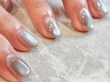 ヘアアンドネイル ミューズ 新浦安店(HAIR&NAIL MUSE)/シルバーマグネット秋冬ネイル