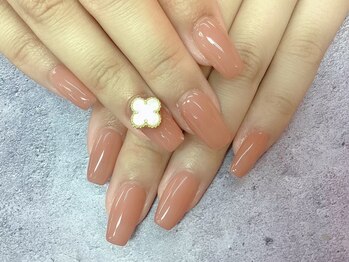 ジャスミンネイル(Jasmine Nail)の写真/【シンプルジェル¥6000~/シンプルビジュー¥7000】色,ストーン,パーツ豊富◎翌朝5時迄営業でお仕事帰りも!