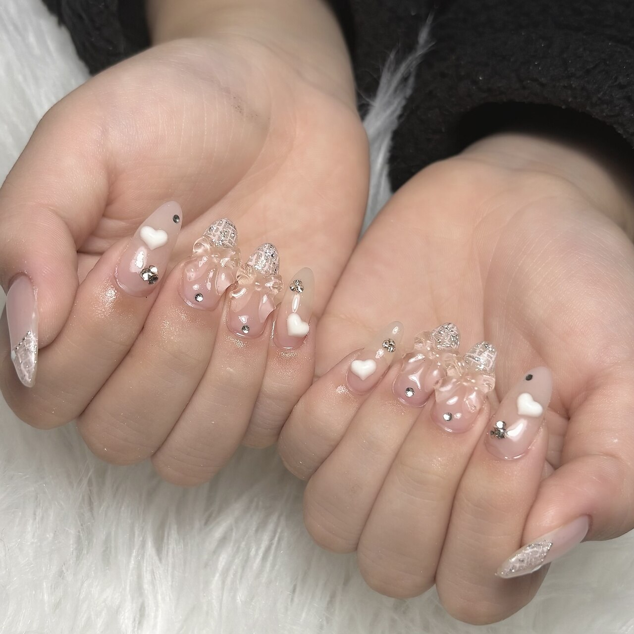 2025年-2026年冬トレンド】ツイード ハンド ロングのネイルデザイン集