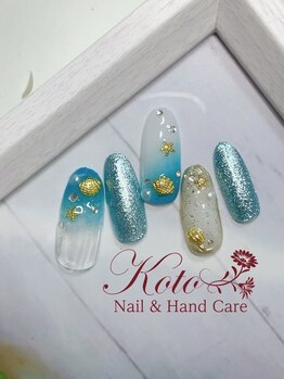 コト(KOTO)/夏/海/シェル/水色