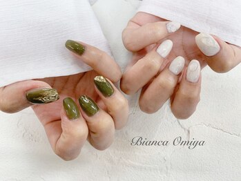 ビアンカ ネイルサロン 大宮店(Bianca)/ニュアンスアシメネイル☆