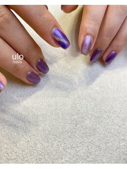 ウロネイルズ(ulo nails)/パープルマグネットネイル