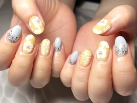 ☆春のツイードフラワーネイル☆