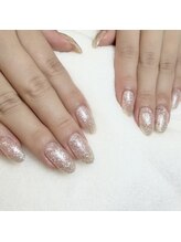 ホワイトネイル 名駅店(WHITE NAIL)/ラメワンカラー