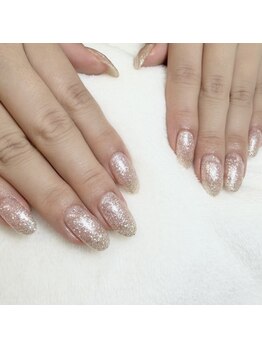 ホワイトネイル 名駅店(WHITE NAIL)/ラメワンカラー