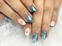 パダアット ヴァラネイル 天神南店(PADA at VALLANAIL)/夏ネイル/星空/ニュアンスネイル