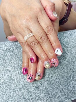 ネイルサロン ティプレシャス(T Precious)/カラフルハロウィンネイル☆