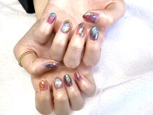 ひまりネイル(ひまりnail)/ミラーオーロラネイル