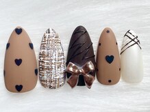 ネイルズ とんぷそん/ツイードお洒落ネイル♪