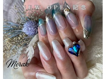 merak 大阪難波 [パラジェル/フィルイン/マグネット/ジェルネイル/長さだし］の写真/【NEWOPEN記念】ワンカラー¥3900★初回/自店オフ無料!お得にネイルを楽しみたい方におすすめ♪パラジェル◎