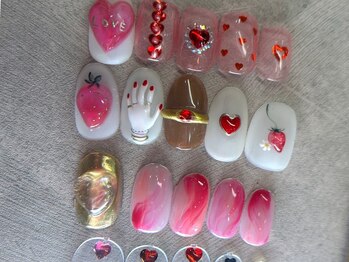 イッチ(ITCHi)の写真/手描きアートが可愛い♪バレンタインネイルやハートネイルなどの定番から個性派ネイルも人気♪池袋駅近