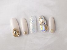 ネイルプラザ 河原町OPA店(NAIL PLAZA)/埋め尽くし韓国ビジューネイル