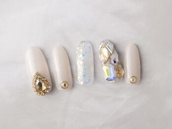 ネイルプラザ 河原町OPA店(NAIL PLAZA)/埋め尽くし韓国ビジューネイル