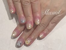 アクイユ 銀座店(ACCUEIL)/キラキラネイル