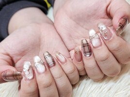 2種類のマグネットアートネイル