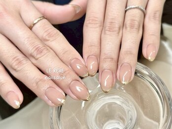 ルレーブ(LE REVE)/ミラーフレンチネイル