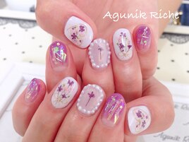 【押し花ネイル】