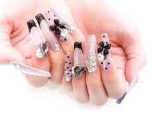 ネイルコレクション ピンク(Nail Collection Pink)/長さだしジェル：フリー☆リボン