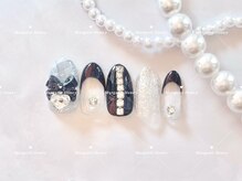 マーガレットハニー 本八幡/大人気！チェック×リボンネイル