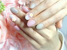 パステル/フラワーネイル