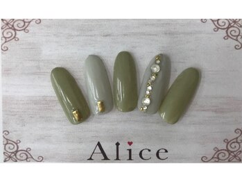 ネイルアンドアイラッシュ アリス(Alice)/デザインネイル￥6500（税込）