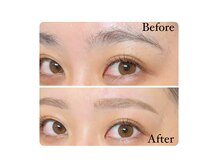 フレグラントオリーブ(fragrant olive)/まゆ毛Wax Before ／After