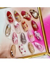 ミツバチネイル(Mitsubachi Nail)/バレンタインネイル