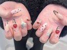 Valentine nail Momo
