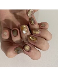 ボルドー×ゴールドnuance