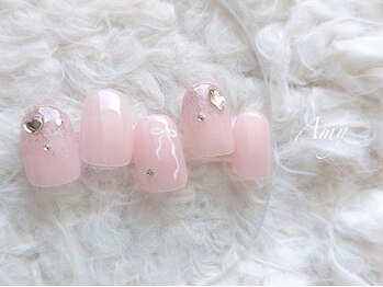 エイミー 大宮店(AMY)/ふんわりリボンネイル