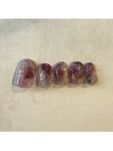 サトリネイルルーム(Satoril..nail room)/ピンクと隠し味のグレーnuance