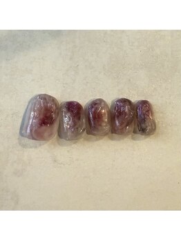 ピンクと隠し味のグレーnuance