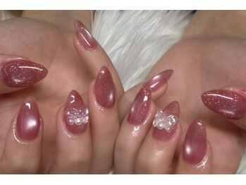 マグネット×ラメ×パーツ