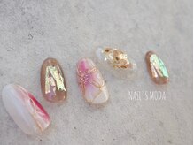ネイルズ モダ(NAIL'S MODA)/2月の新作2/ニュアンスフラワー