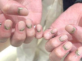 ニュアンスミラーネイル