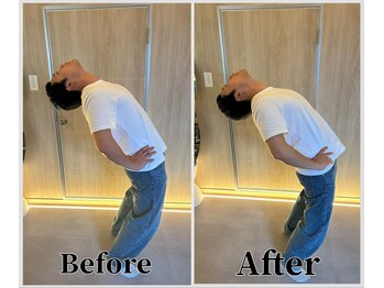 整体ラルース 中目黒(LALUZ)/30代 男性 腰痛、巻き肩改善