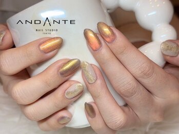 アンダンテ ネイル スタジオ トウキョウ(ANDANTE NAIL STUDIO TOKYO)の写真/ANDANTE NAIL STUDIO TOKYO｜シンプルの中にトレンドを多数取り入れた自慢したくなる指先を叶えます