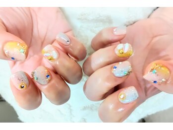 夏の縦グラデーション♪