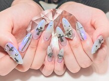 ファー ネイル 八丁堀(Faa)/シルバーアクセネイル◎