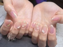 マニル アンド ネトラ(manil & netola)/パールお花ネイル