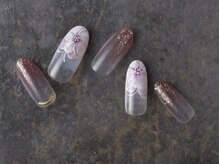 サンミーゴネイル 神戸店(Sunmego Nail)/手描きフラワーネイル