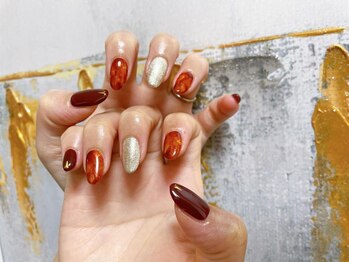 モグネイル(Mogunail)/9.10月定額B べっ甲ネイル