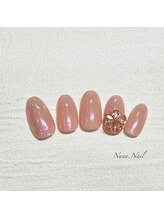 ナナネイル(Nana.Nail)/透明感溢れるオーロラネイル