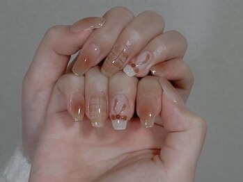 ルネネイル(Lune nail)/チェックネイル