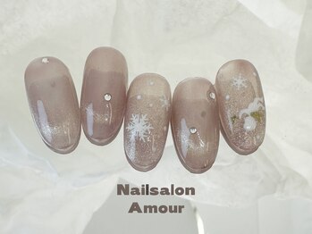 アムールユシマテン 上野湯島店(Amour)/ キラキラ秋のネイルコース¥7980